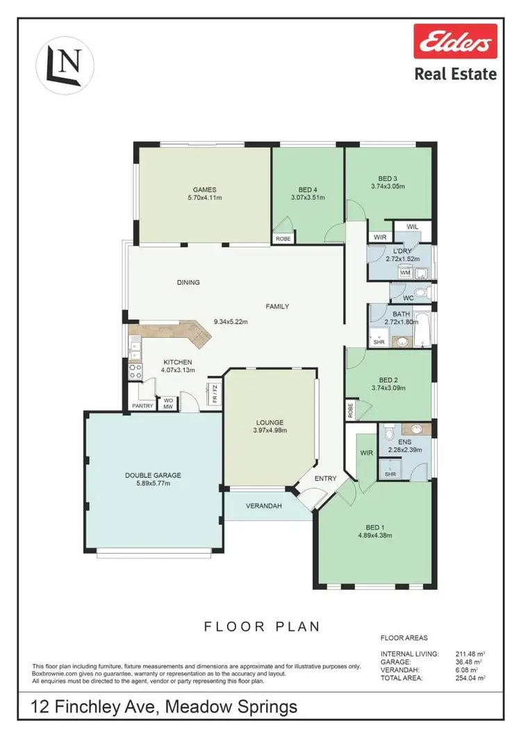Floorplan of Homely house listing, 12 Finchley Avenue, Meadow Springs WA 6210