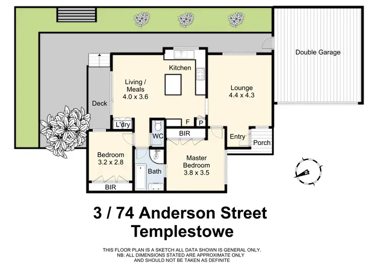 Floorplan of Homely unit listing, 3/74 Anderson Street, Templestowe VIC 3106