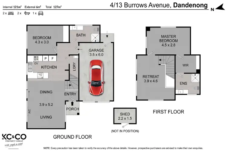 Floorplan of Homely townhouse listing, 4/13 Burrows Avenue, Dandenong VIC 3175