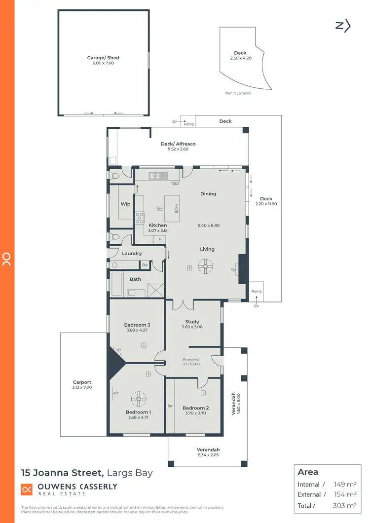 Floorplan of Homely house listing, 15 Joanna Street, Largs Bay SA 5016