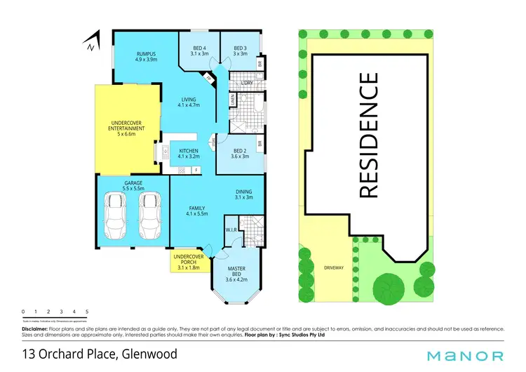 Floorplan of Homely house listing, 13 Orchard Place, Glenwood NSW 2768