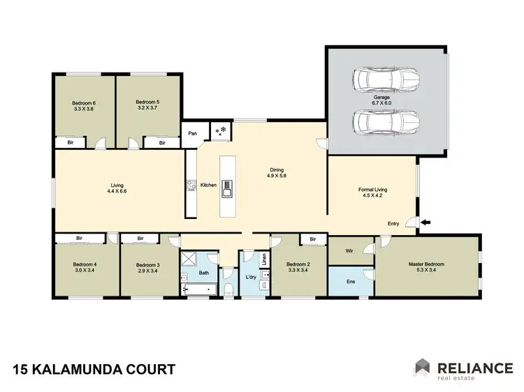 Floorplan of Homely house listing, 15 Kalamunda Court, Harkness VIC 3337