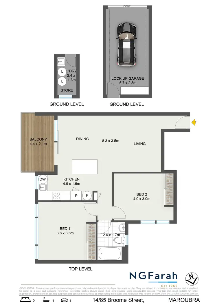 Floorplan of Homely unit listing, 14/85 Broome Street, Maroubra NSW 2035