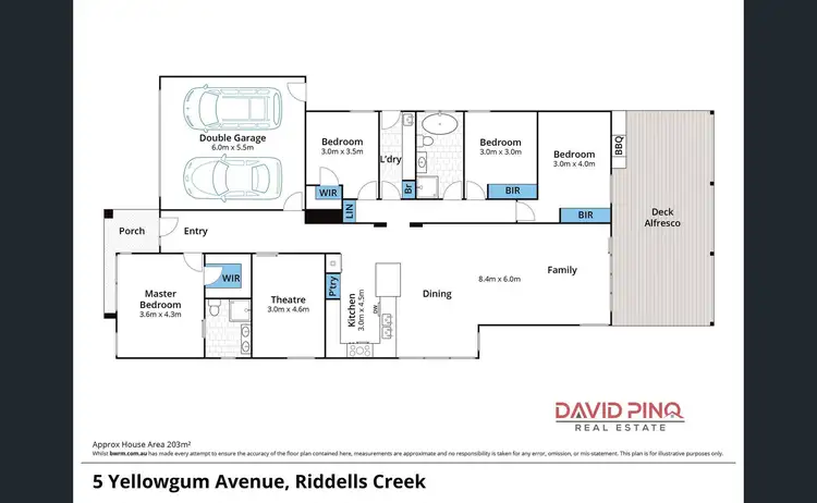 Floorplan of Homely house listing, 5 Yellowgum Avenue, Riddells Creek VIC 3431