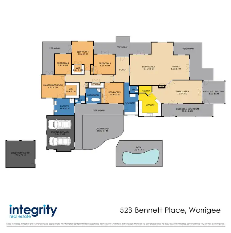 Floorplan of Homely house listing, 52B Bennett Place, Worrigee NSW 2540