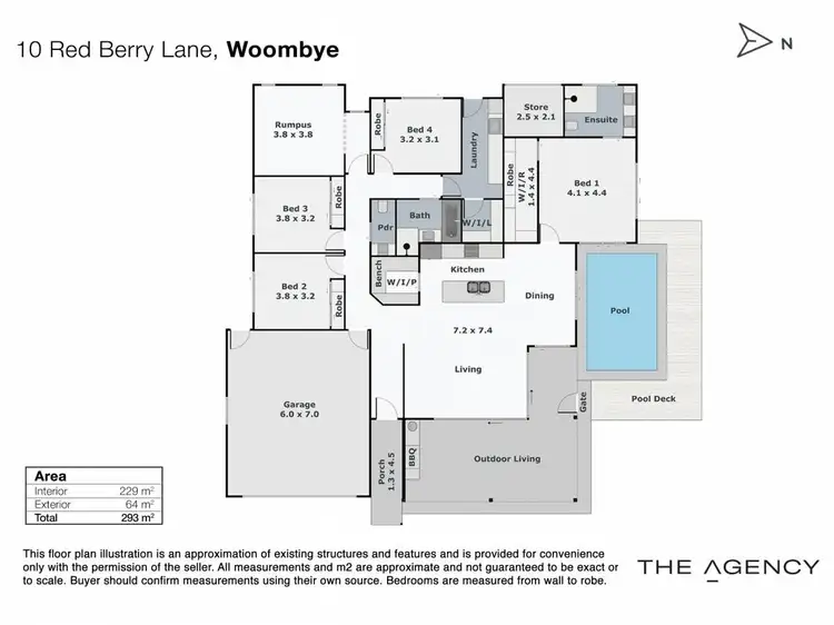 Floorplan of Homely house listing, 10 Red Berry Lane, Woombye QLD 4559