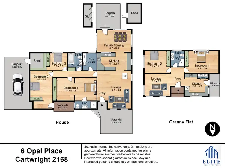 Floorplan of Homely house listing, 6 Opal Place, Cartwright NSW 2168