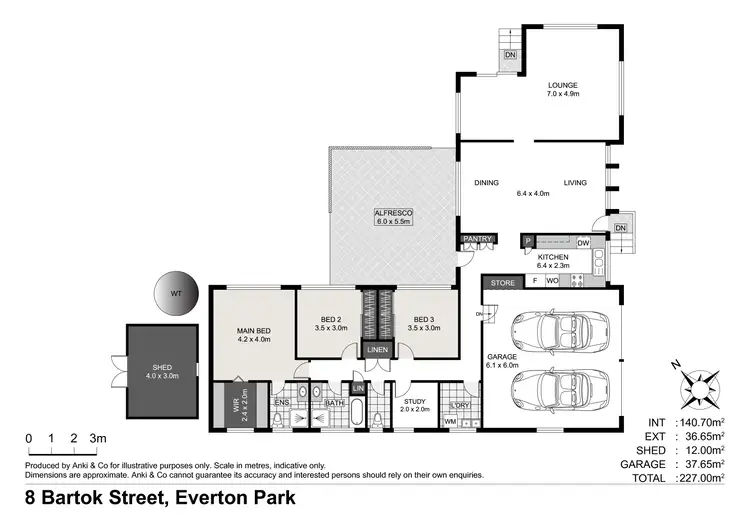 Floorplan of Homely house listing, 8 Bartok Street, Everton Park QLD 4053