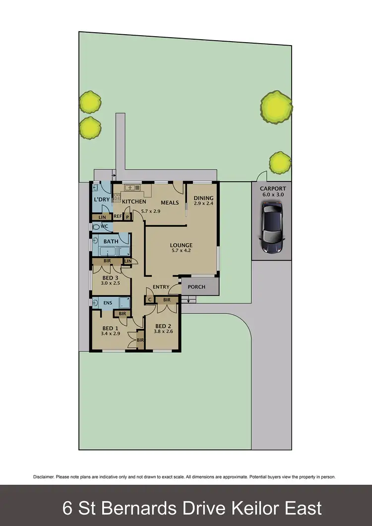 Floorplan of Homely house listing, 6 St Bernards Drive, Keilor East VIC 3033