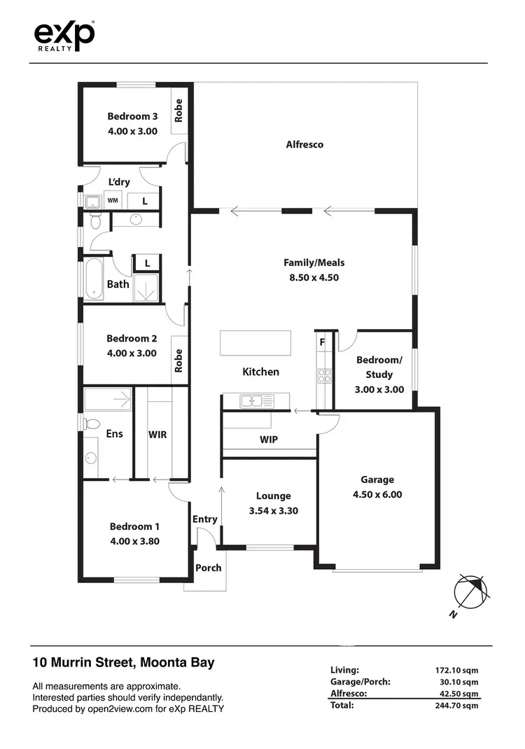 Floorplan of Homely house listing, 10 Murrin Street, Moonta Bay SA 5558