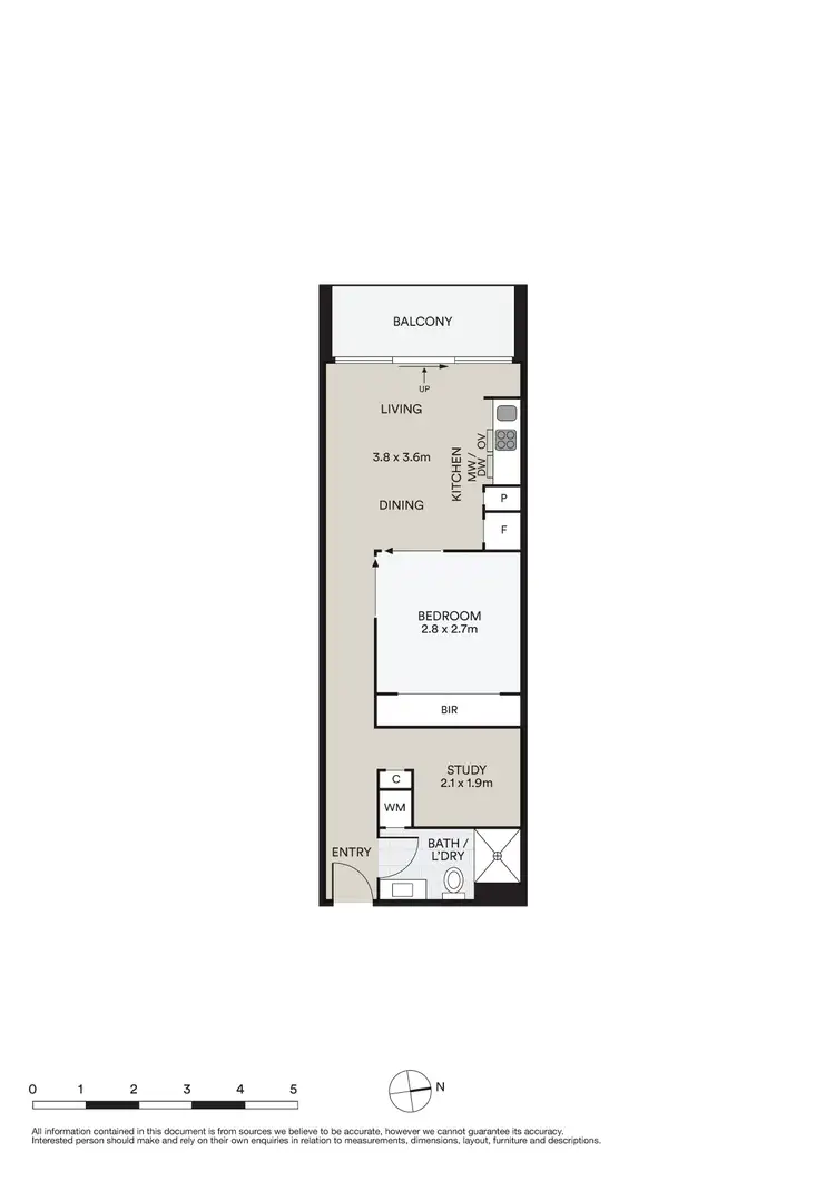 Floorplan of Homely apartment listing, 308/108 Queensberry Street, Carlton VIC 3053