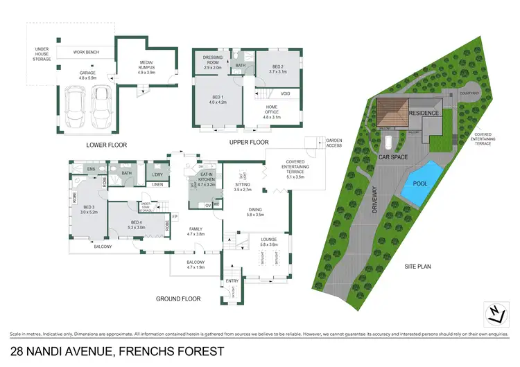 Floorplan of Homely house listing, 28 Nandi Avenue, Frenchs Forest NSW 2086