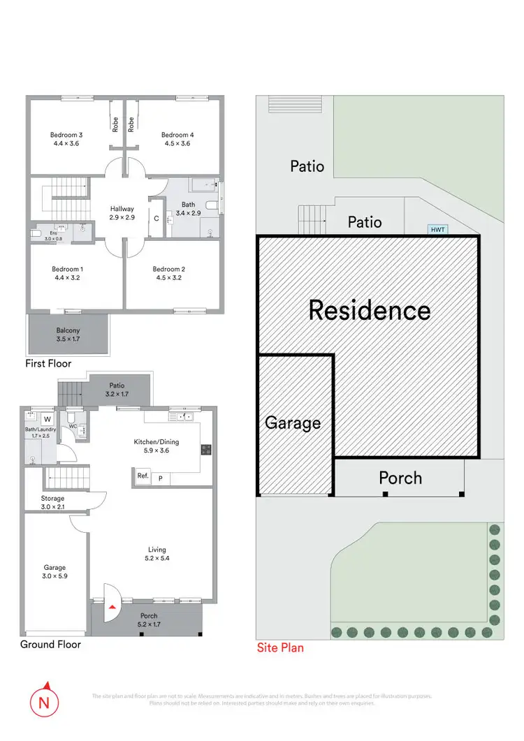 Floorplan of Homely semi-detached listing, 51A Allum Street, Bankstown NSW 2200