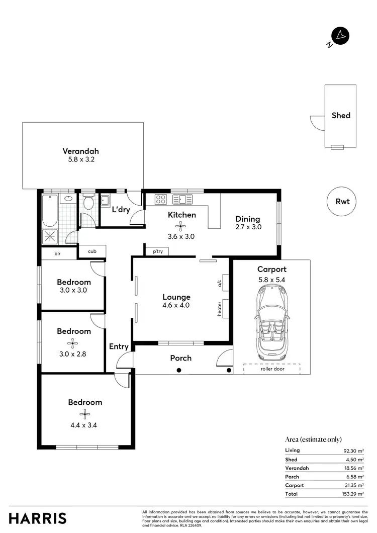 Floorplan of Homely house listing, 8 Shorthorn Crescent, Salisbury North SA 5108