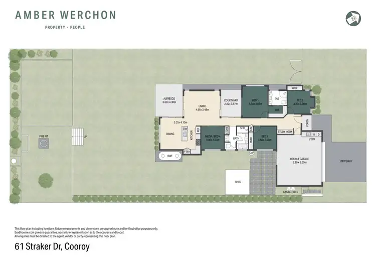 Floorplan of Homely house listing, 61 Straker Drive, Cooroy QLD 4563