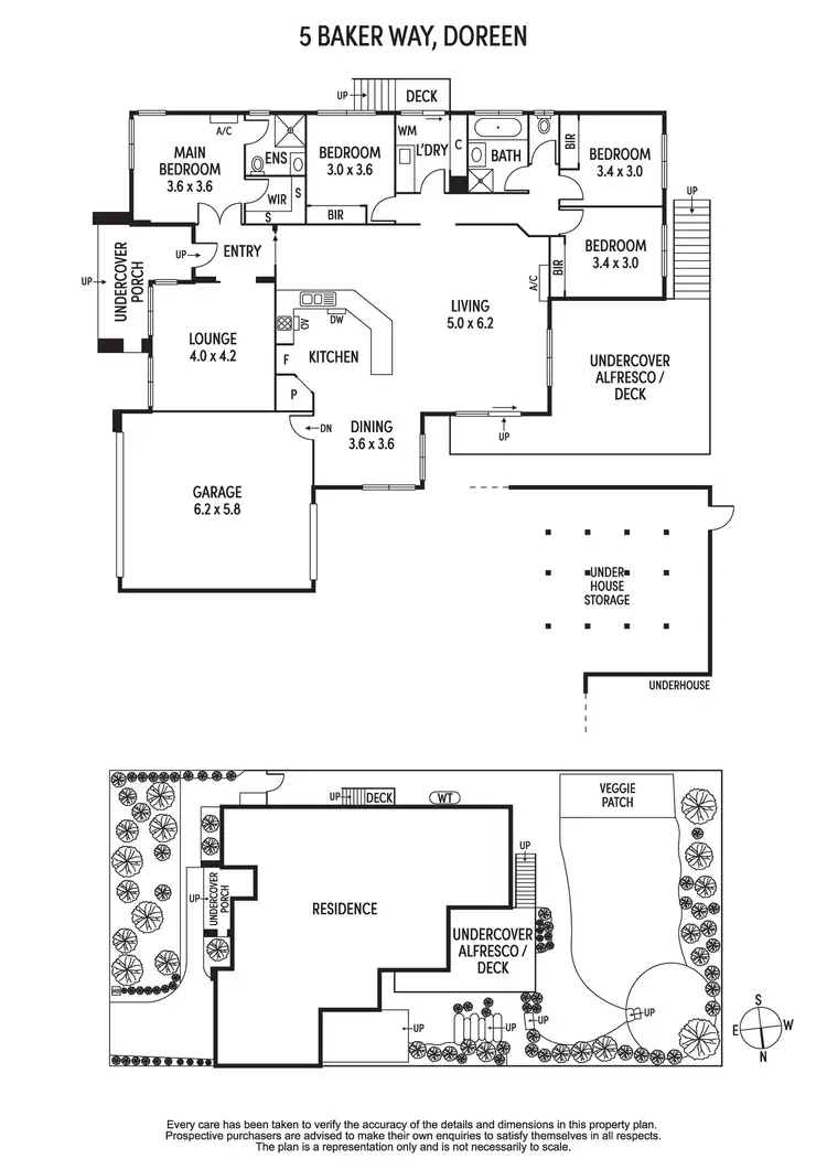 Floorplan of Homely house listing, 5 Baker Way, Doreen VIC 3754