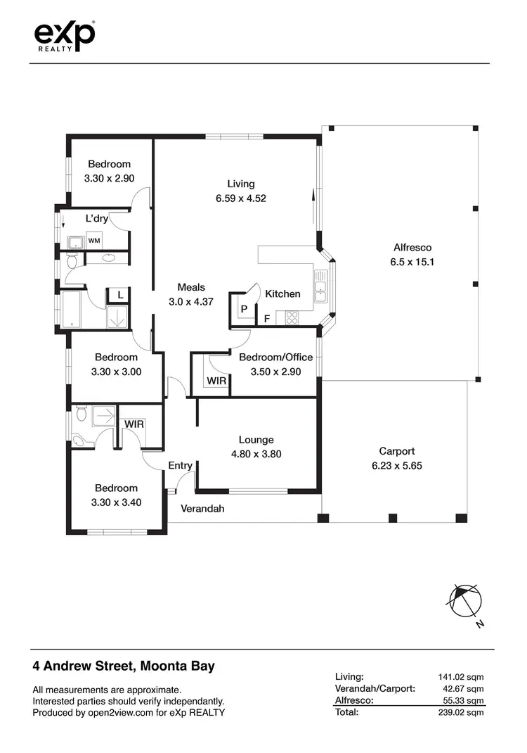 Floorplan of Homely house listing, 4 Andrew Street, Moonta Bay SA 5558
