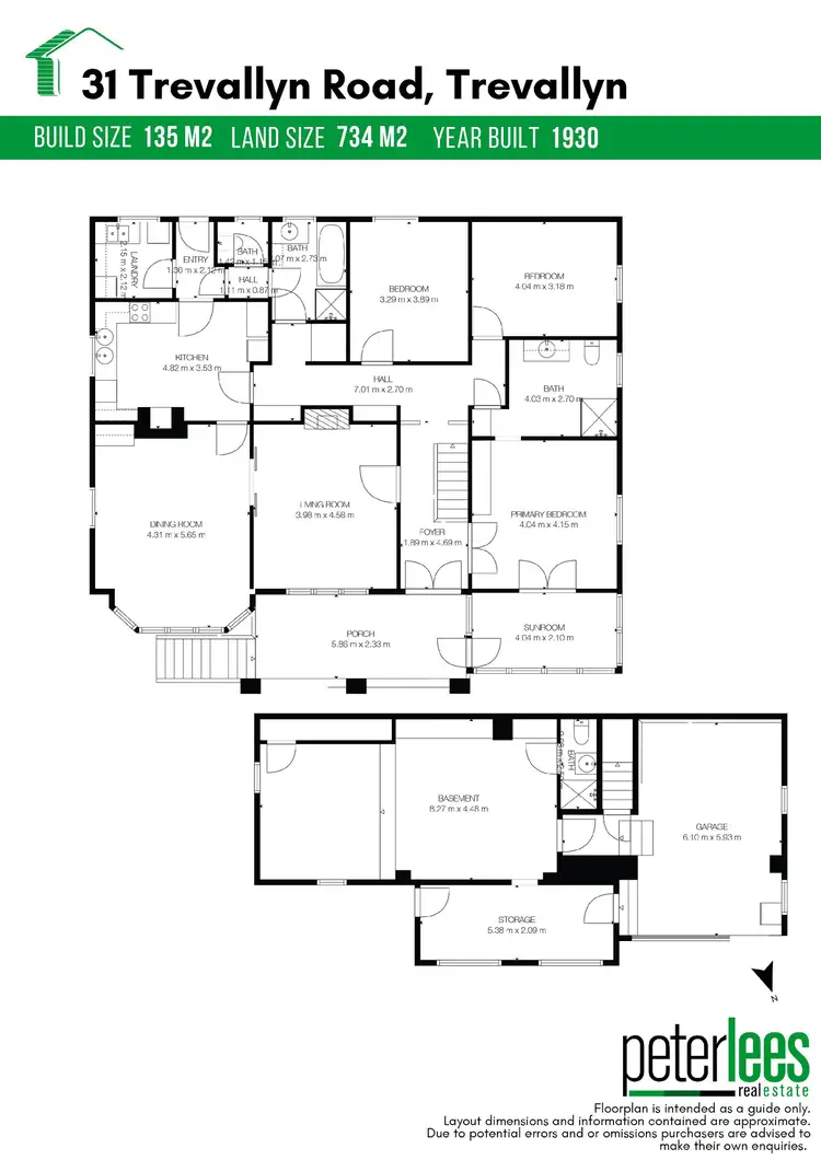 Floorplan of Homely house listing, 31 Trevallyn Road, Trevallyn TAS 7250