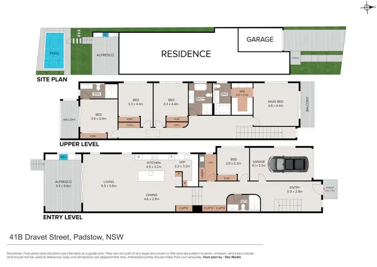 Floorplan of Homely semi-detached listing, 41b Dravet Street, Padstow NSW 2211