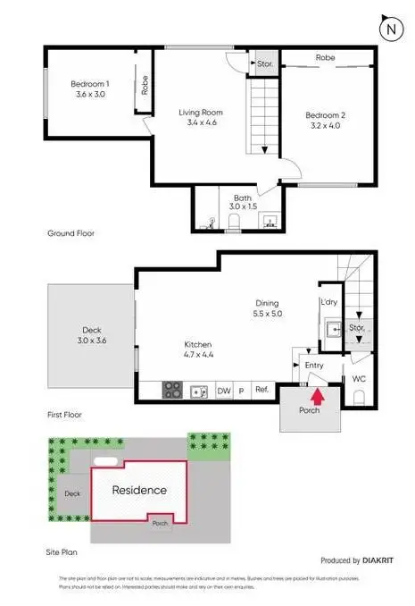 Floorplan of Homely townhouse listing, 2/126 Lindrum Road, Frankston VIC 3199