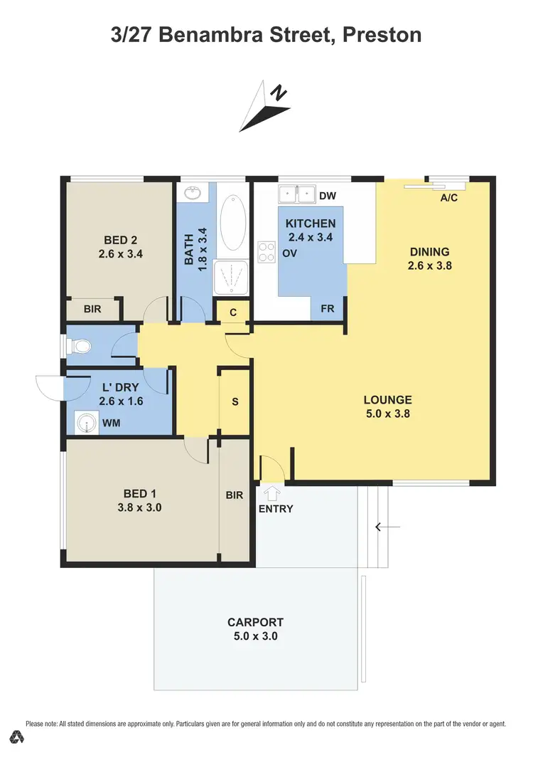 Floorplan of Homely unit listing, 3/27 Benambra Street, Preston VIC 3072