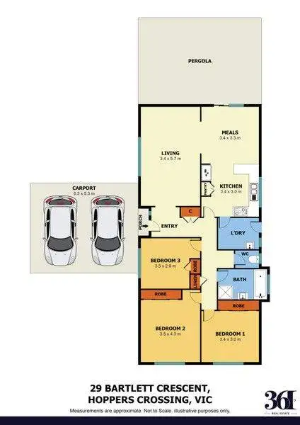 Floorplan of Homely house listing, 29 Bartlett Crescent, Hoppers Crossing VIC 3029
