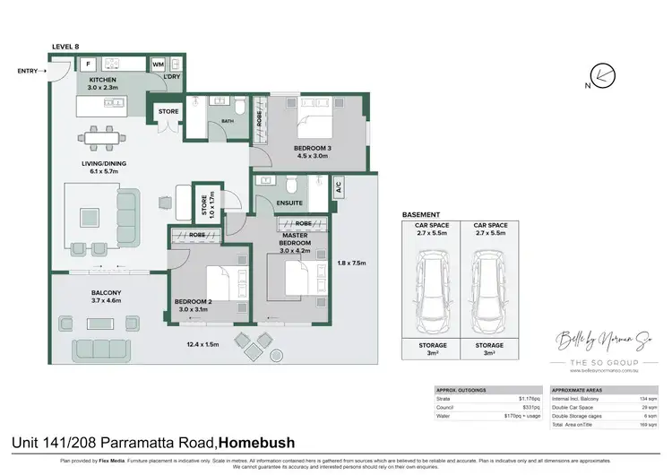 Floorplan of Homely apartment listing, 141/208 Parramatta Road, Homebush NSW 2140