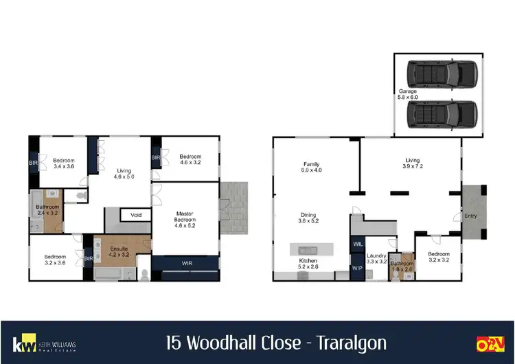 Floorplan of Homely house listing, 15 Woodhall Close, Traralgon VIC 3844