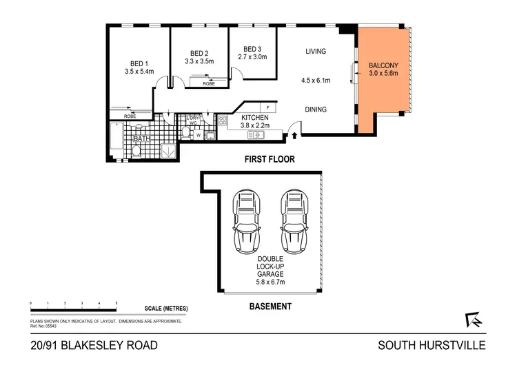 Floorplan of Homely apartment listing, 20/91 Blakesley Road, South Hurstville NSW 2221