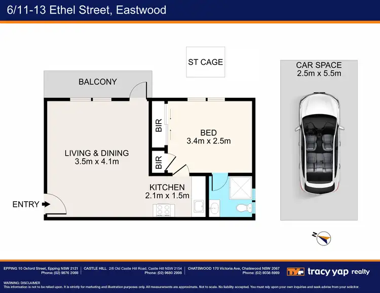 Floorplan of Homely apartment listing, 6/11-13 Ethel Street, Eastwood NSW 2122