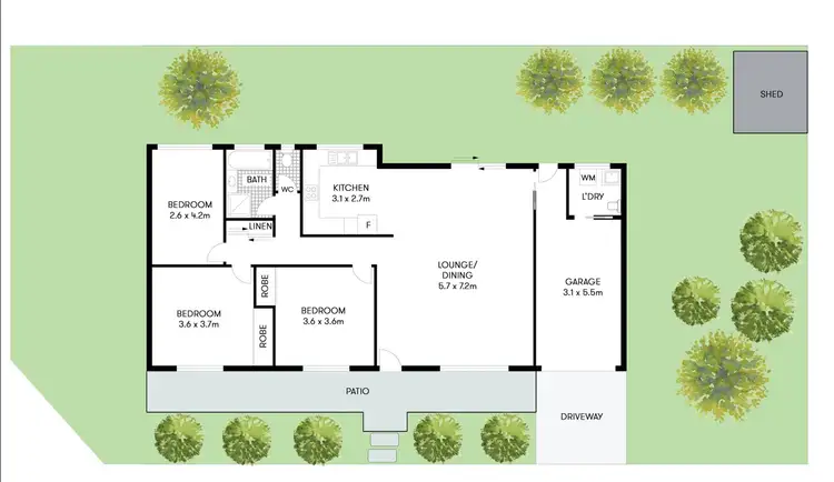 Floorplan of Homely house listing, 50 Sunrise Boulevard, Byron Bay NSW 2481