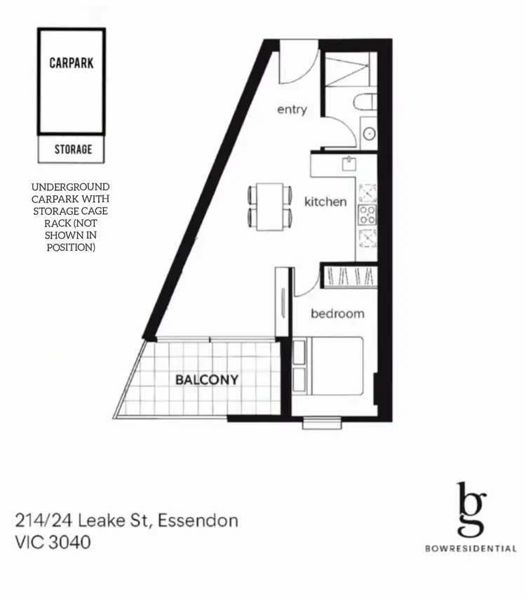 Floorplan of Homely apartment listing, Level 2/214/24 Leake Street, Essendon VIC 3040