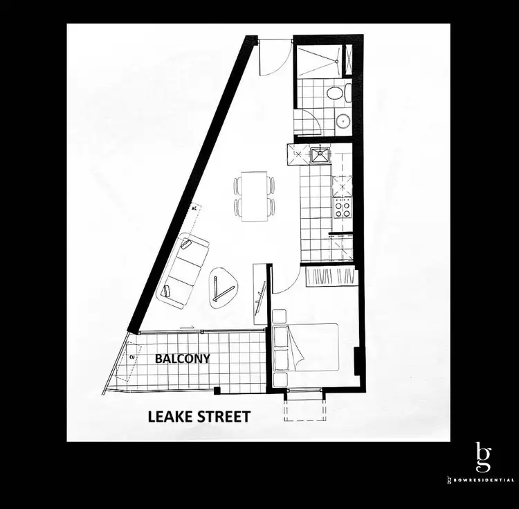 Floorplan of Homely apartment listing, Level 2/214/24 Leake Street, Essendon VIC 3040