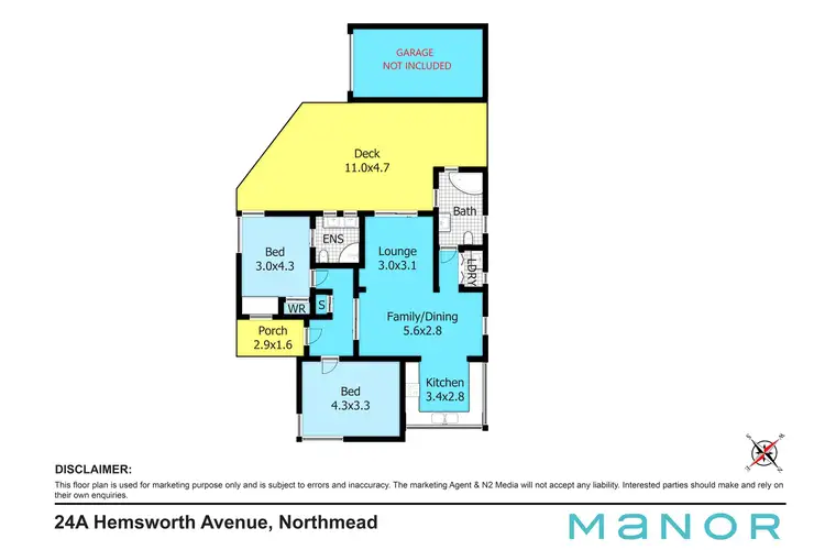 Floorplan of Homely house listing, 24A Hemsworth Avenue, Northmead NSW 2152
