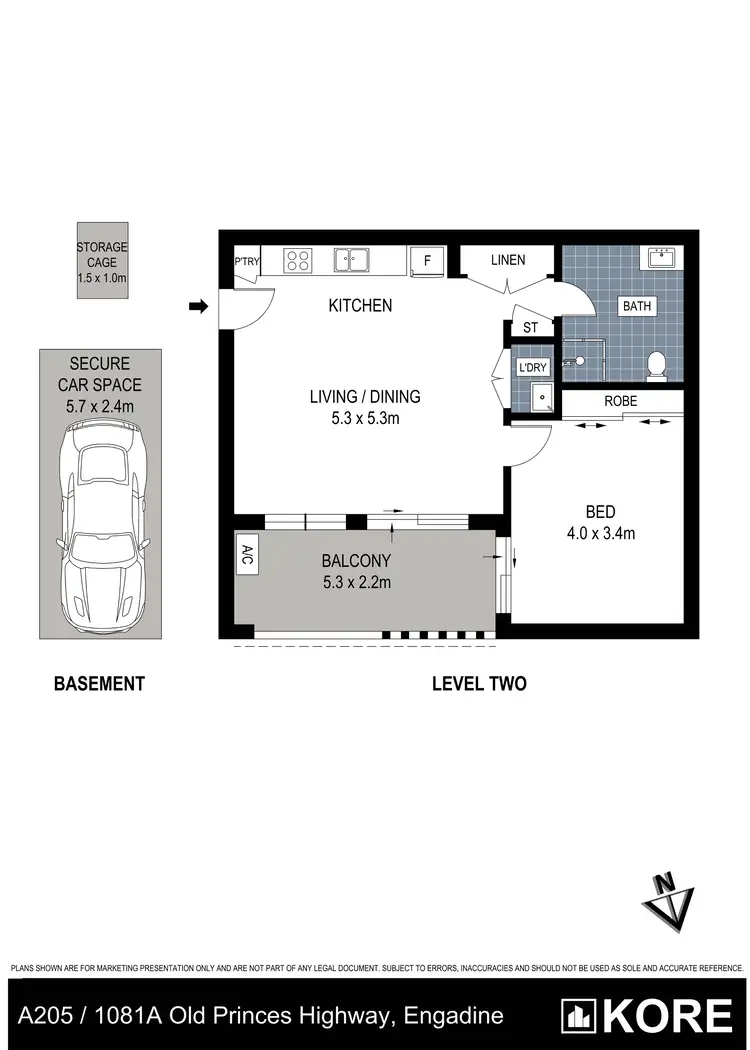 Floorplan of Homely apartment listing, 205/1081A Old Princes Highway, Engadine NSW 2233