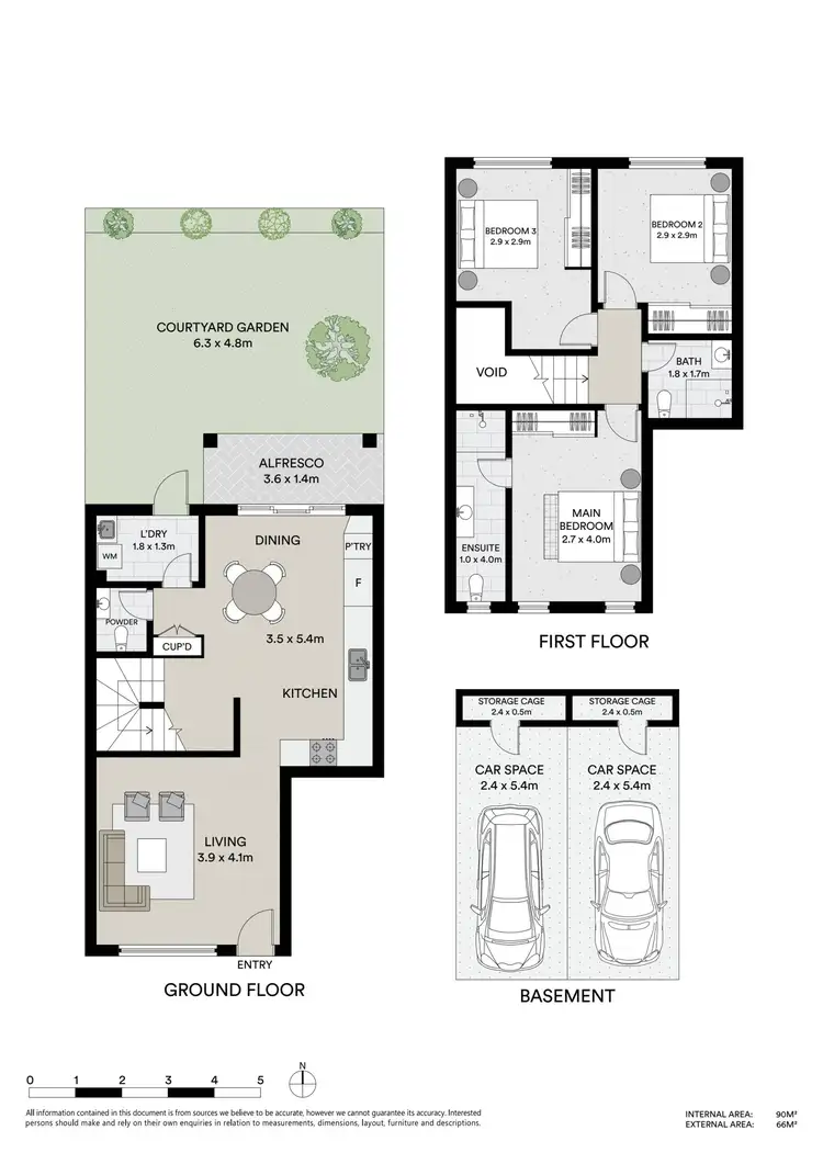 Floorplan of Homely townhouse listing, 6/21-23 Balanada Avenue, Chipping Norton NSW 2170