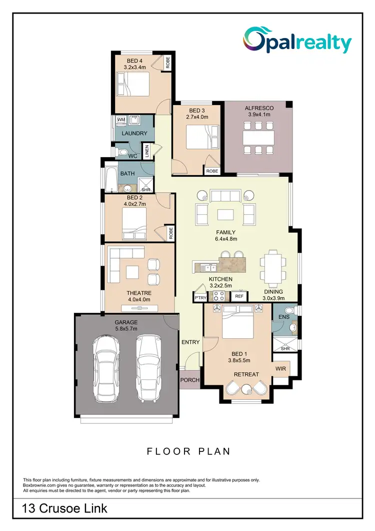 Floorplan of Homely house listing, 13 Crusoe Link, Secret Harbour WA 6173