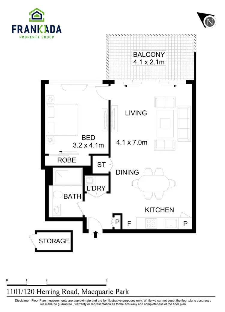 Floorplan of Homely apartment listing, 1101/120 Herring Road, Macquarie Park NSW 2113