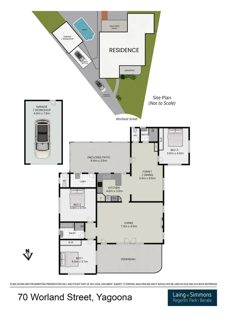 Floorplan of Homely house listing, 70 Worland Street, Yagoona NSW 2199