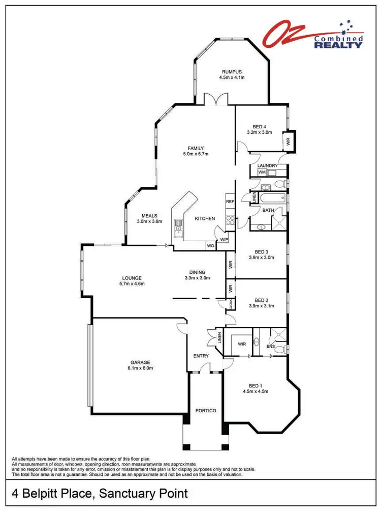 Floorplan of Homely house listing, 4 Belpitt Place, Sanctuary Point NSW 2540