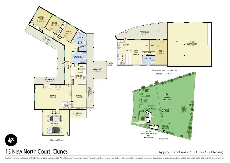 Floorplan of Homely house listing, 15 New North Court, Clunes VIC 3370
