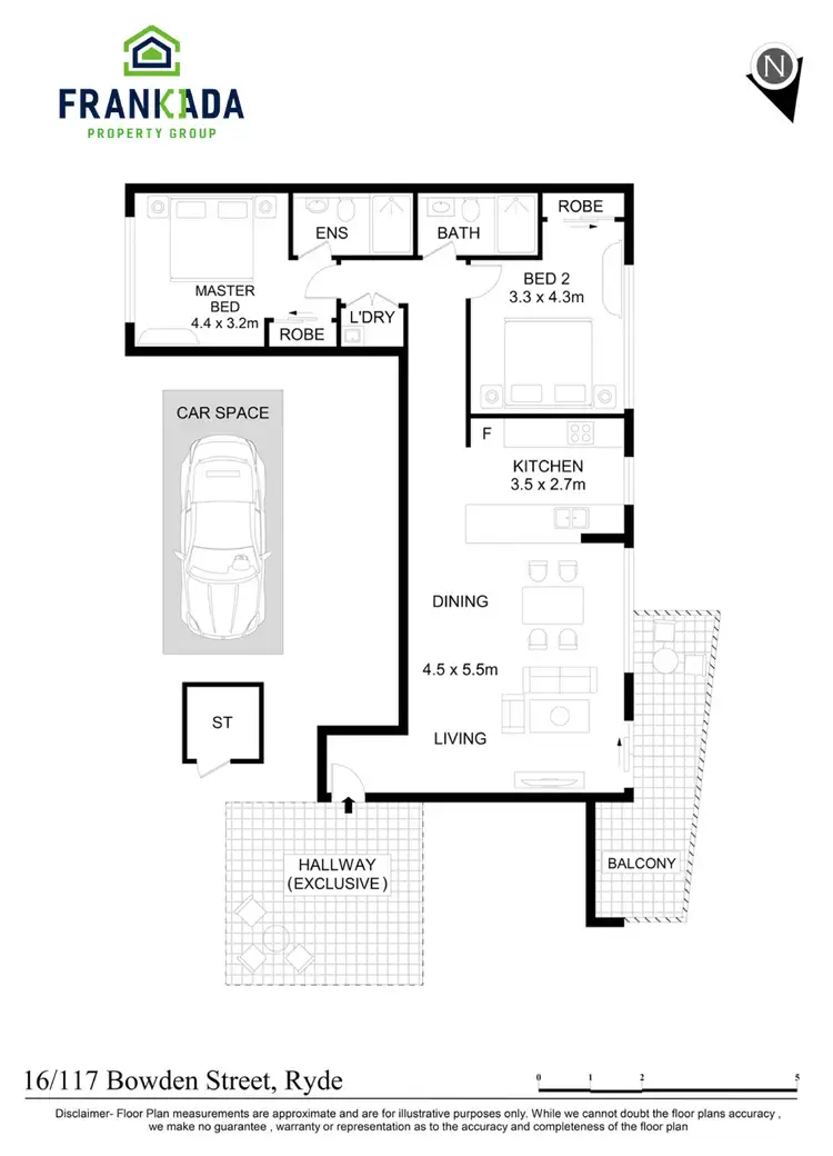 Floorplan of Homely apartment listing, 16/117 Bowden Street, Ryde NSW 2112
