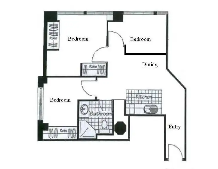 Floorplan of Homely apartment listing, 1114/339 Swanston, Melbourne VIC 3000