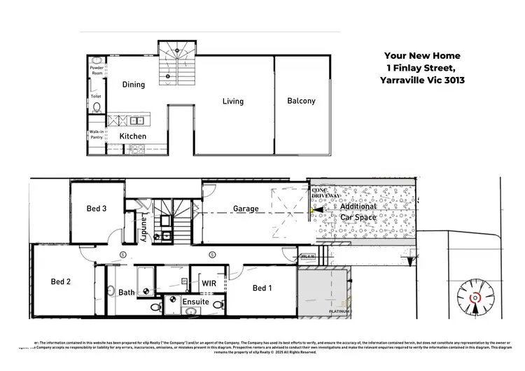 Floorplan of Homely house listing, 1 Finlay Street, Yarraville VIC 3013