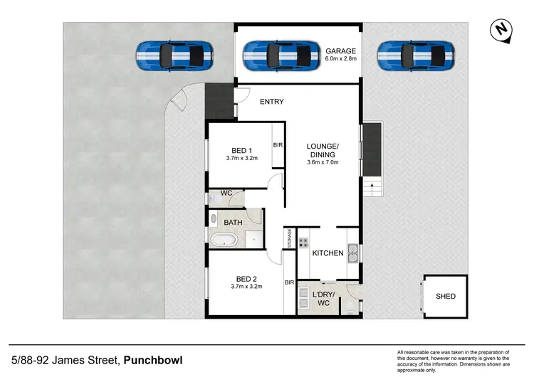 Floorplan of Homely villa listing, 5/88-92 James Street, Punchbowl NSW 2196