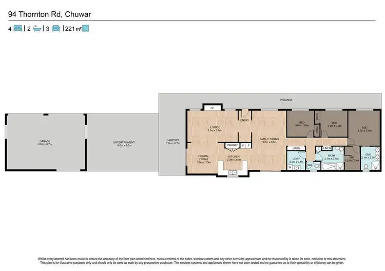 Floorplan of Homely house listing, 94 Thornton Road, Chuwar QLD 4306
