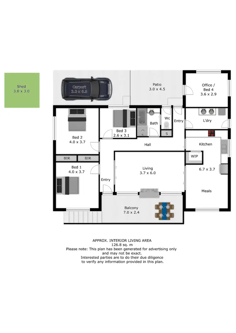 Floorplan of Homely house listing, 17a Bells Flat Road, Yackandandah VIC 3749