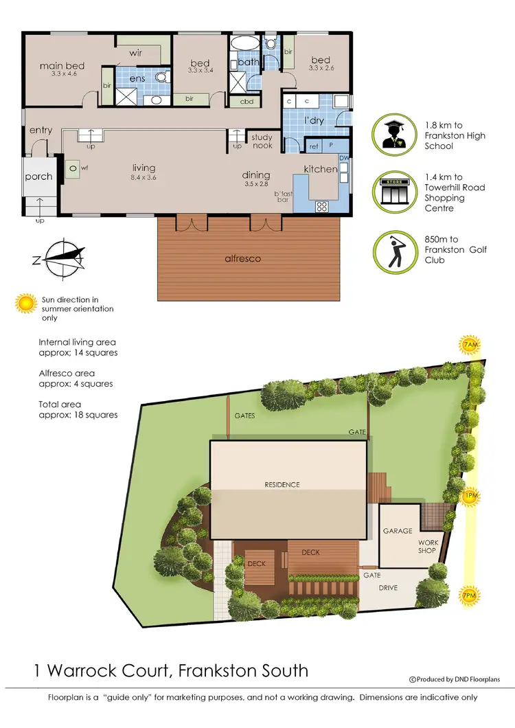 Floorplan of Homely house listing, 1 Warrock Court, Frankston South VIC 3199