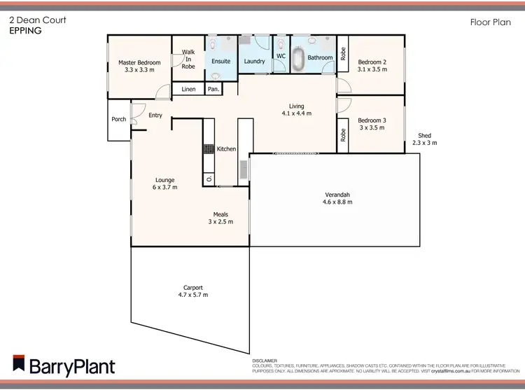 Floorplan of Homely house listing, 2 Dean Court, Epping VIC 3076