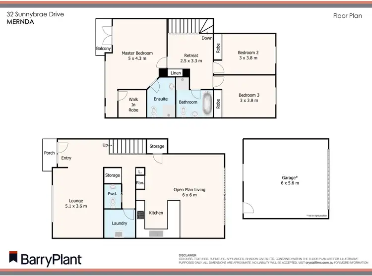 Floorplan of Homely townhouse listing, 32 Sunnybrae Drive, Mernda VIC 3754